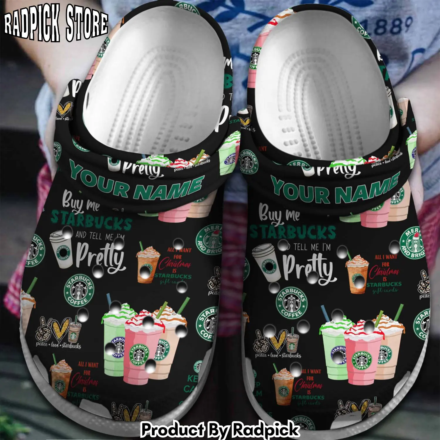Radpick starbucks clogs shoes comfortable for men women mbe rp6521185